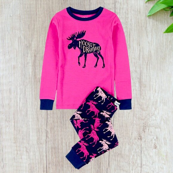 “Moose Be Dreaming” Pajama Set Wildly Cozy Sleepwear for Little Explorers 4T NWT - Picture 6 of 7